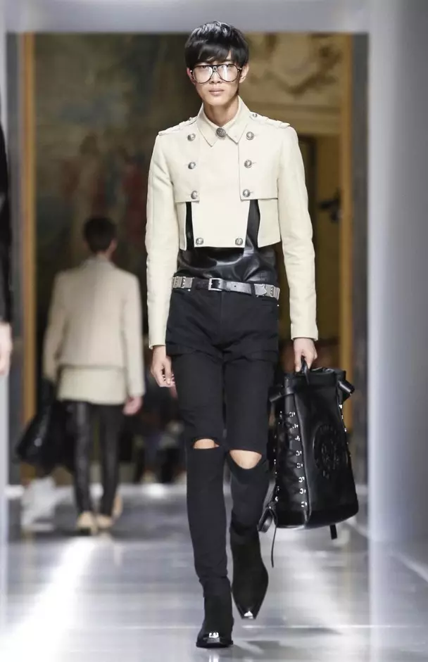 BALMAIN MENSWEAR Caij Nplooj Ntoos Hlav 2018 PARIS24