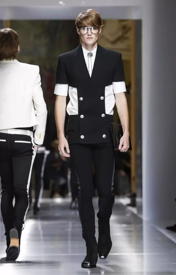 BALMAIN MENSWEAR PRINTAN ETE 2018 PARIS3