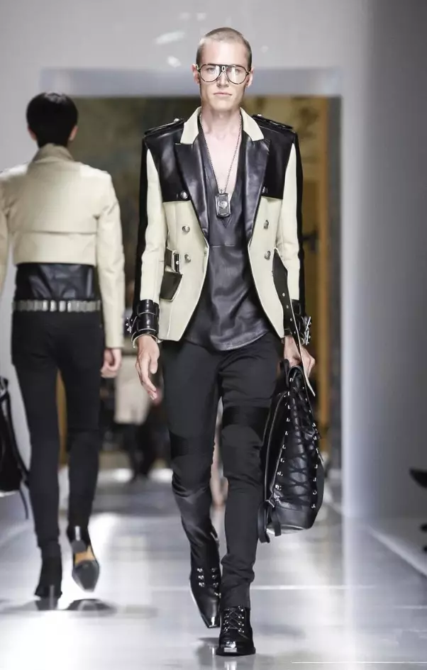 BALMAIN MENSWEAR orisun omi ooru 2018 PARIS36