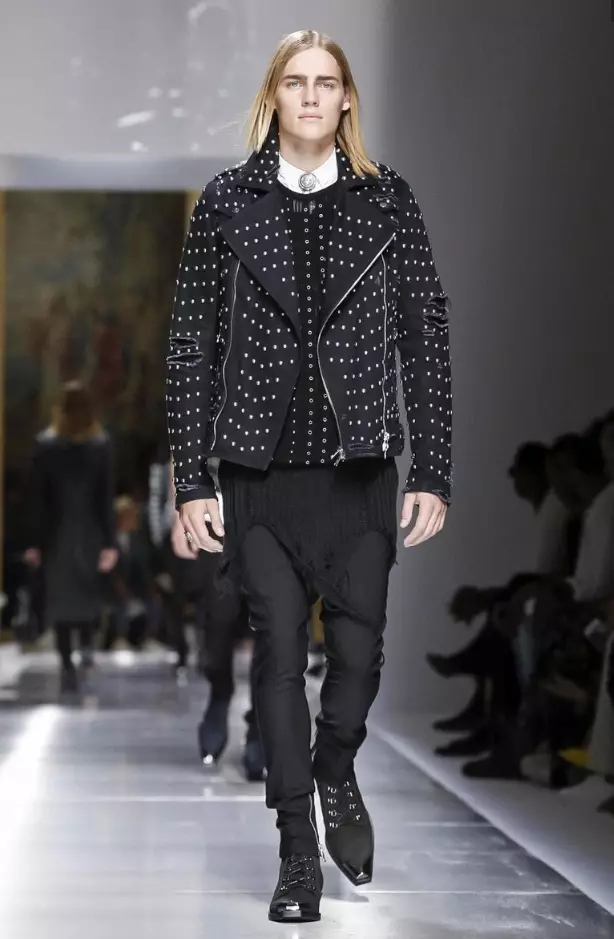 BALMAIN PÁNSKÉ OBLEČENÍ JARO LÉTO 2018 PARIS50