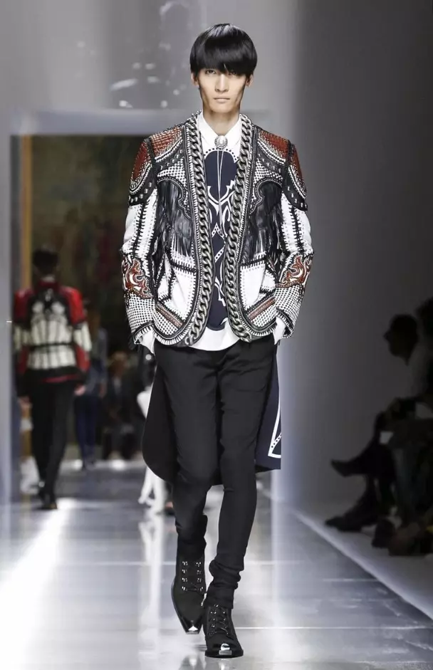 BALMAIN MENSWEAR orisun omi ooru 2018 PARIS58