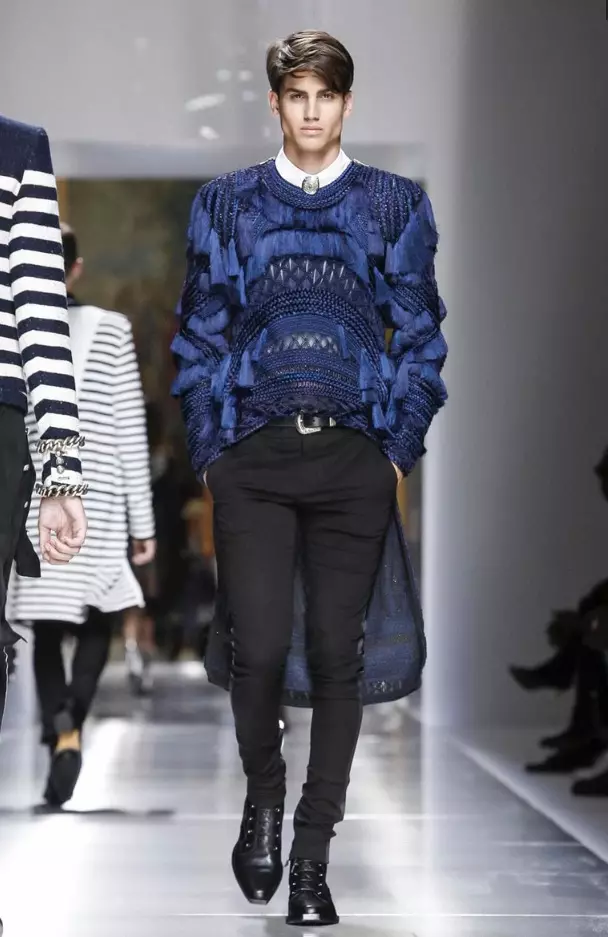 BALMAIN MENSWEAR orisun omi ooru 2018 PARIS64