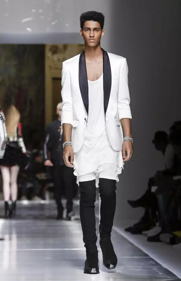 VESHJE PËR BURRA BALMAIN PRANVERË VERË 2018 PARIS74