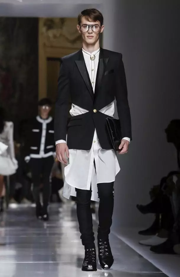 BALMAIN MENSWEAR PRINTAN ETE 2018 PARIS76