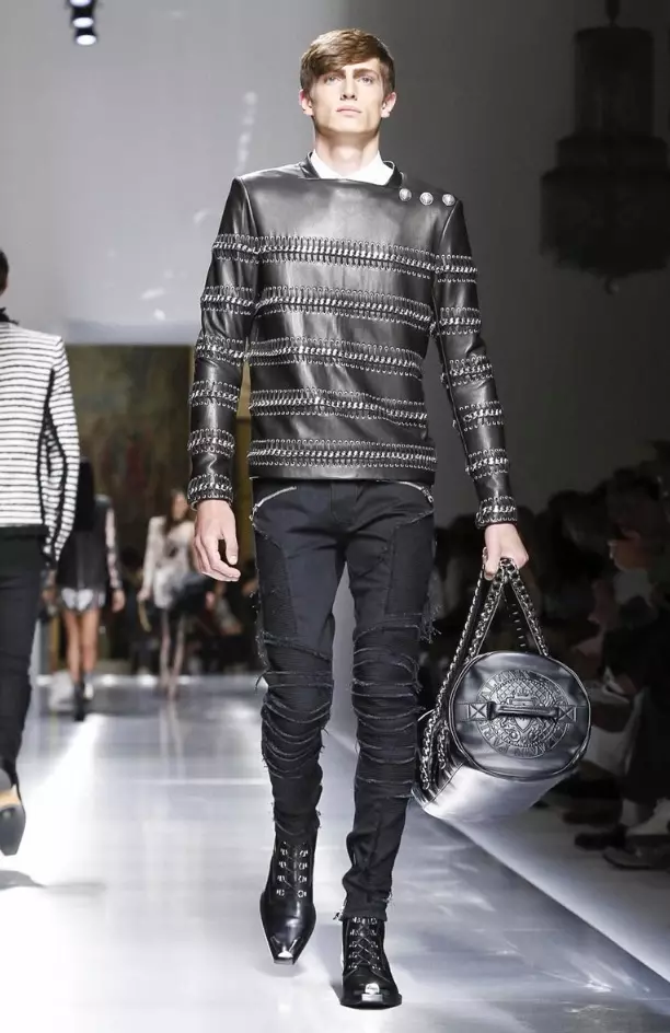 VESHJE PËR BURRA BALMAIN PRANVERË VERË 2018 PARIS78