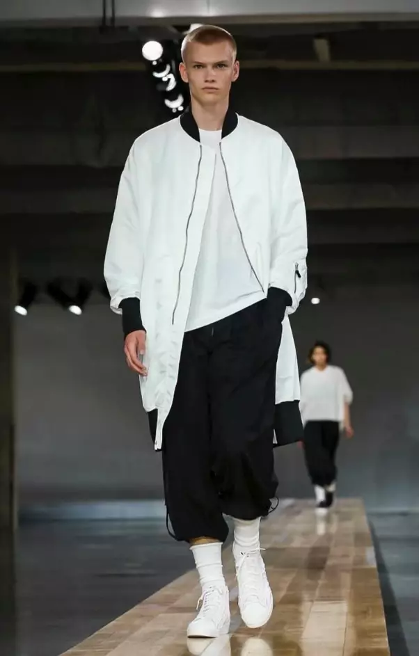 Y-3 મેન્સવેર સ્પ્રિંગ સમર 2018 PARIS1