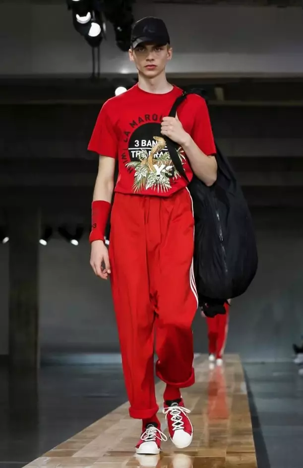 Y-3 મેન્સવેર સ્પ્રિંગ સમર 2018 PARIS34