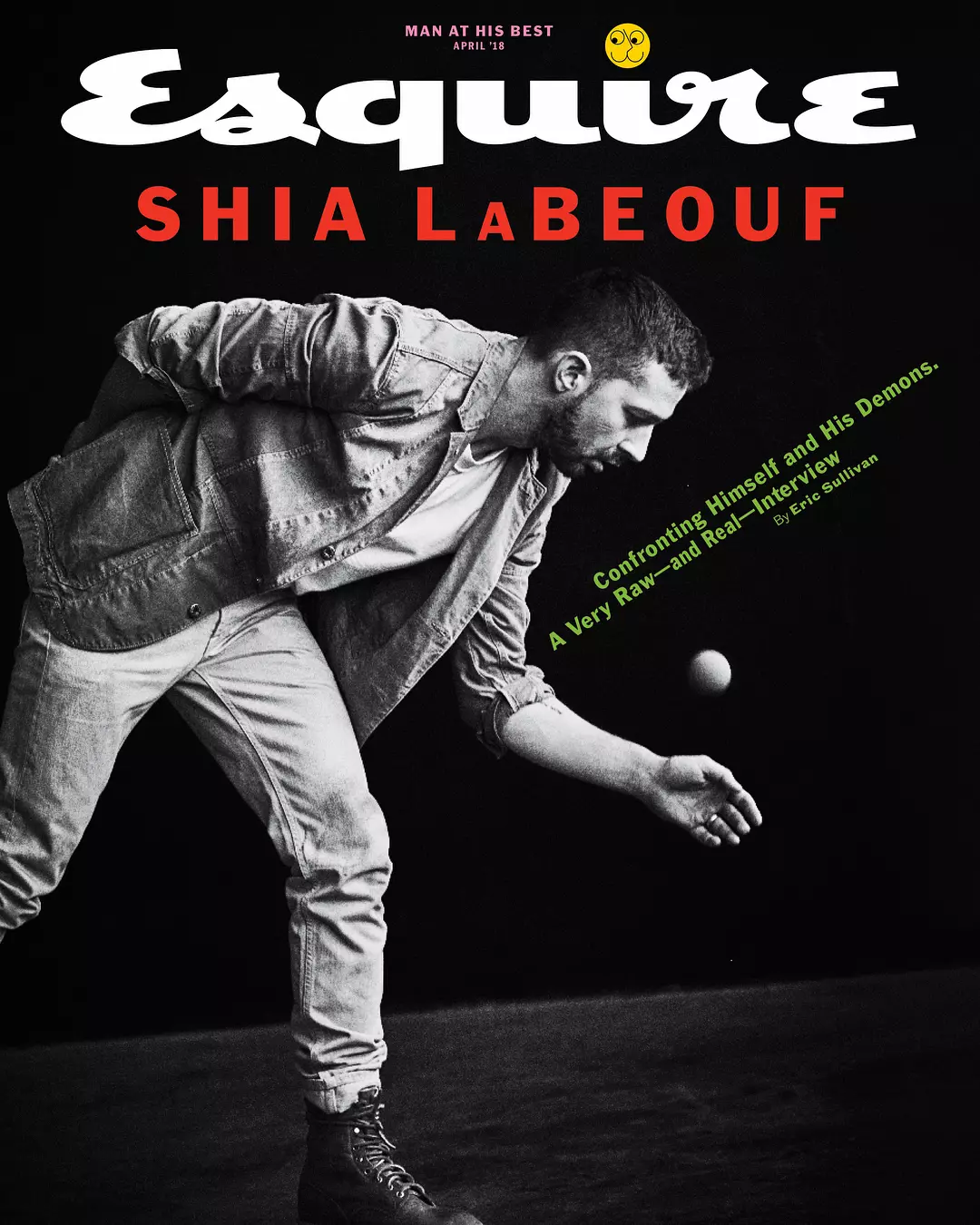 Shia LaBeouf fir Esquire US Abrëll 2018 Magazin 5551_2