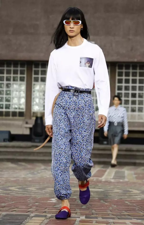 KENZO MENSWEAR Caij Nplooj Ntoos Hlav 2018 PARIS 20