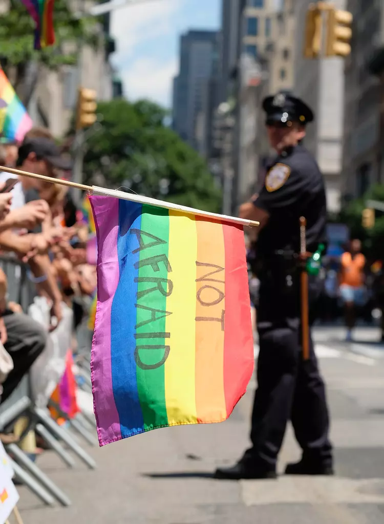 Quang cảnh chung của những người tuần hành trong cuộc tuần hành New York City Gay Pride 2017 vào ngày 25 tháng 6 năm 2017 tại thành phố New York.