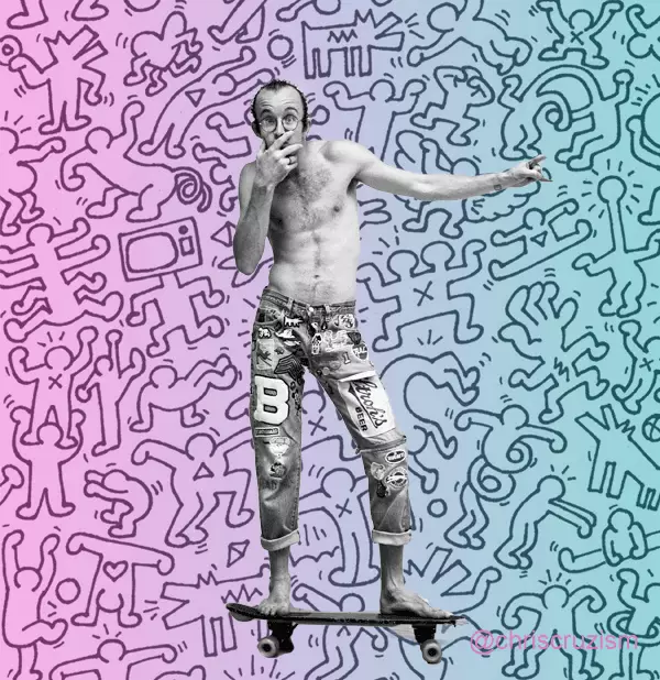 Fashionably Male tarafından Keith Haring baskısı