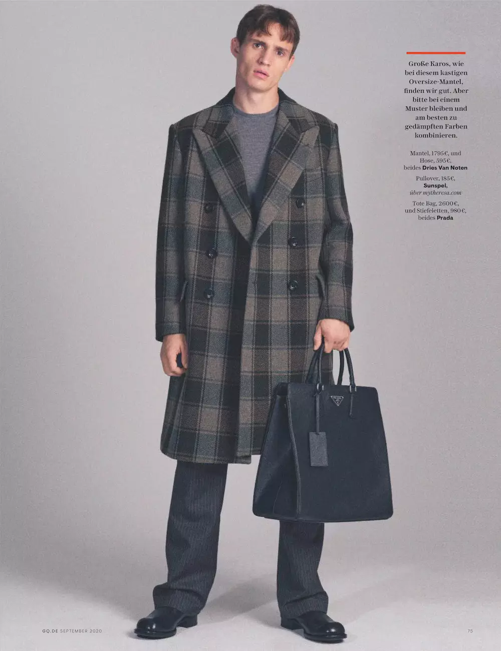 Modely Julian Schneyder ho an'ny GQ Germany tamin'ny Septambra 2020 Editorial 57080_4