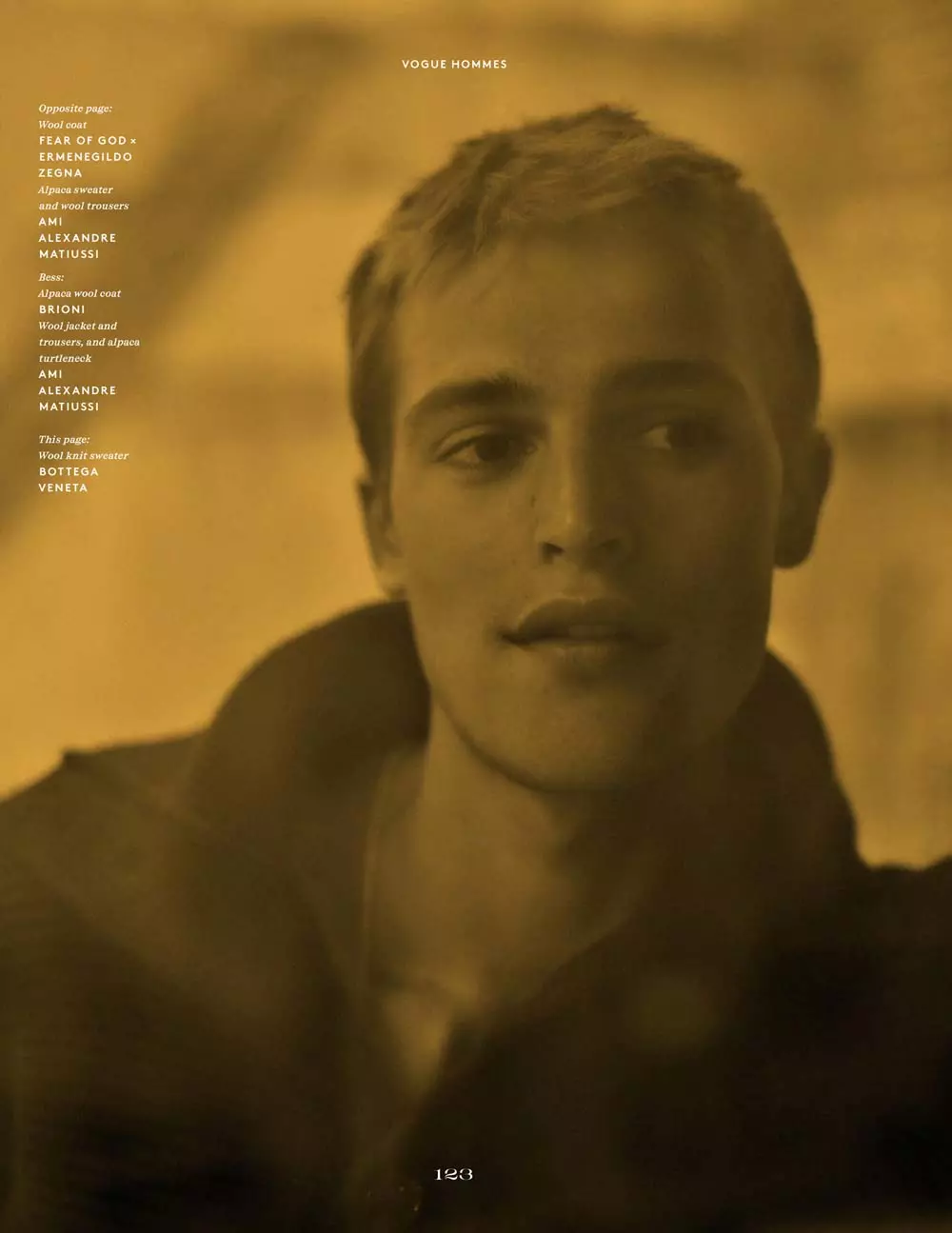 Parker van Noord untuk Editorial Vogue Hommes A/W 20