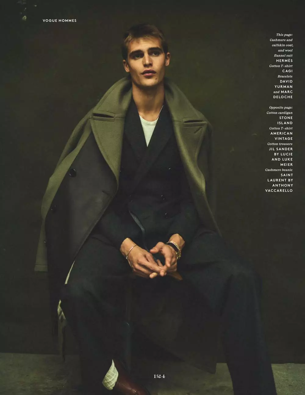 Parker van Noord 為 Vogue Hommes A/W 20 編輯