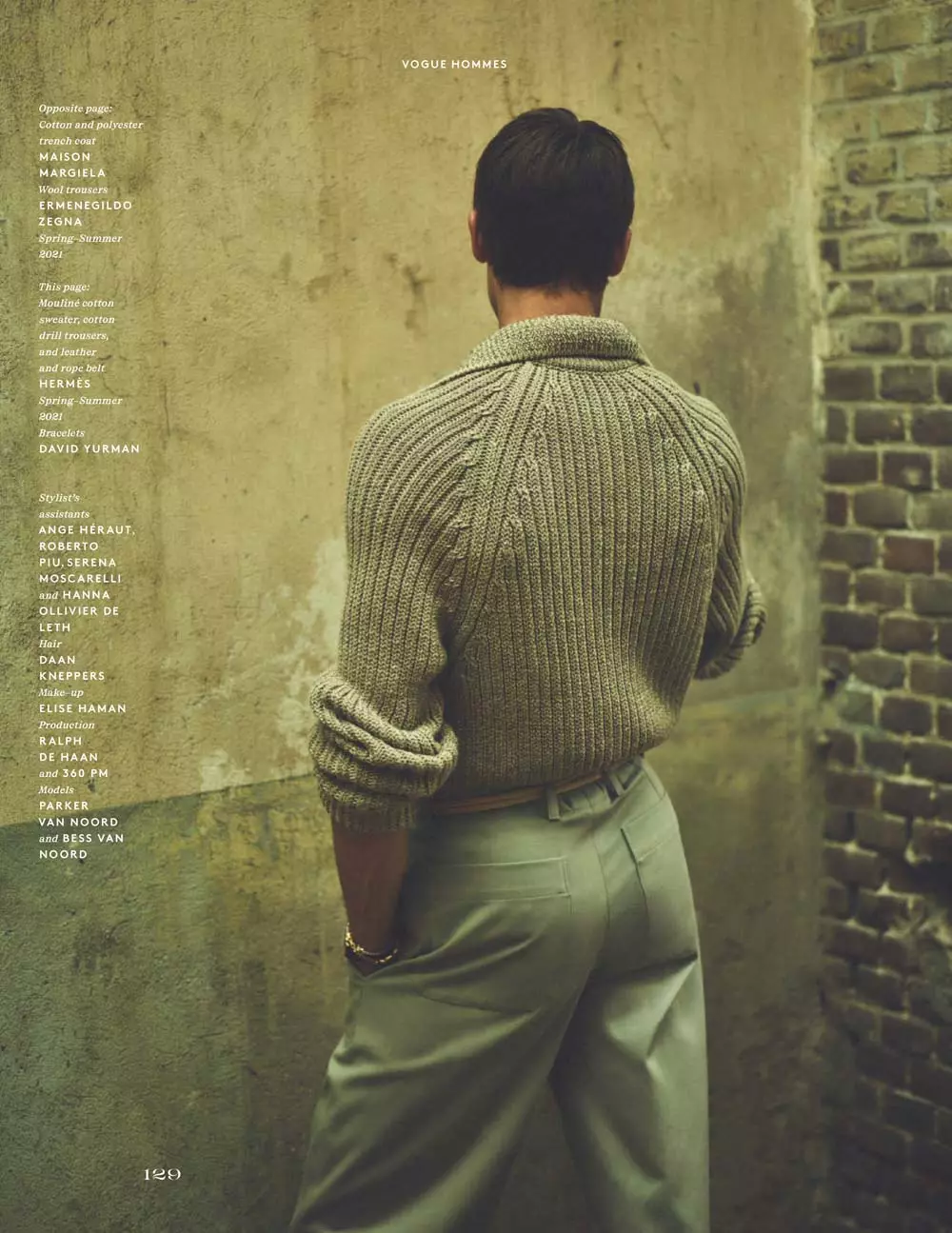 Parker van Noord rau Vogue Hommes A/W 20 Editorial