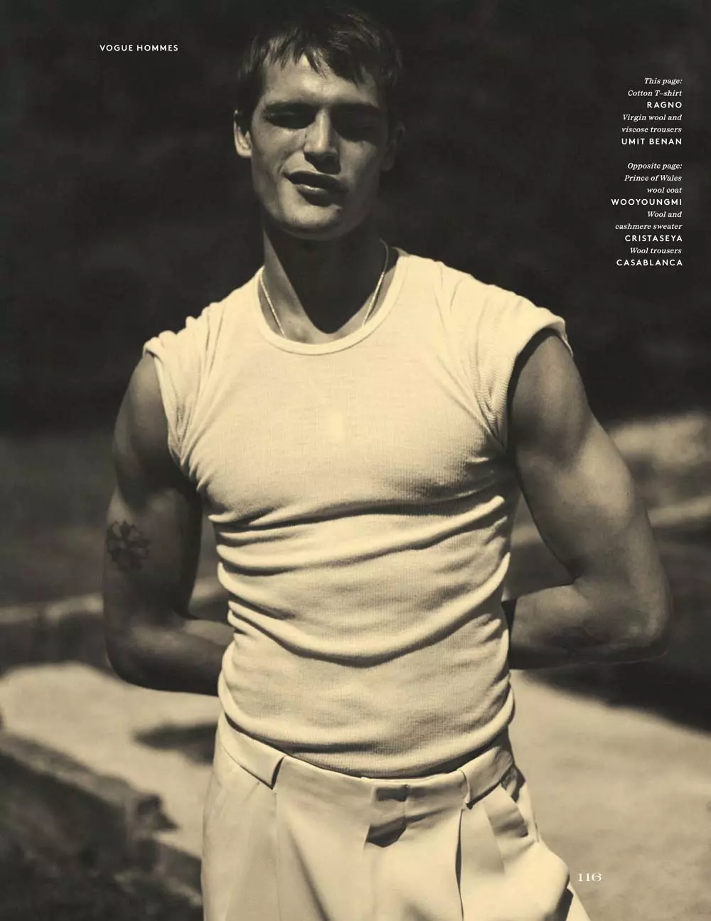 Parker van Noord untuk Editorial Vogue Hommes A/W 20