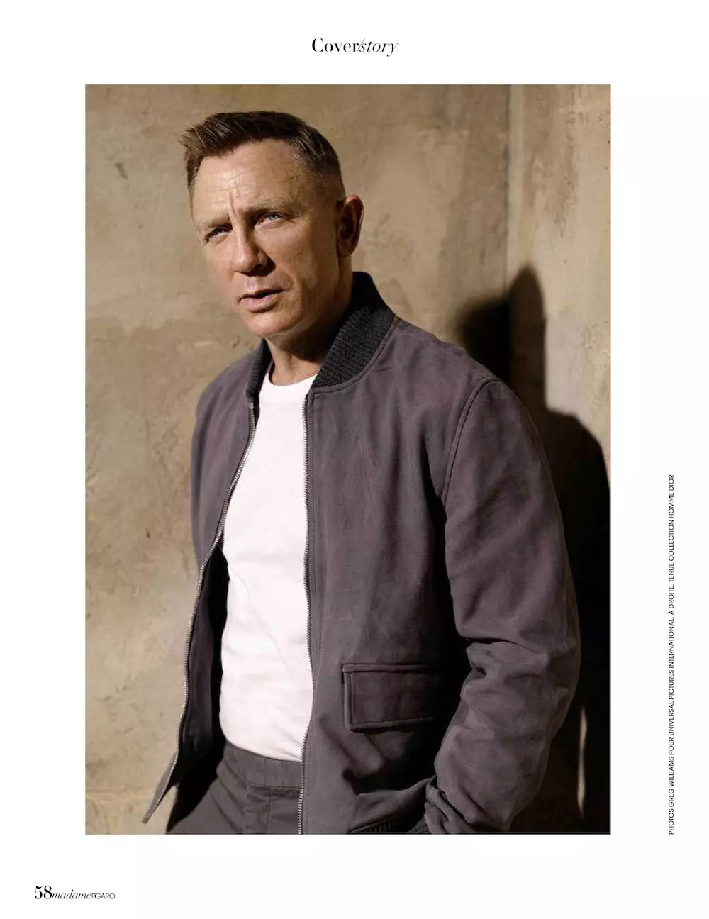 Oyuncu Daniel Craig, Madame Figaro Erkekler Özel Eylül 2020 için.