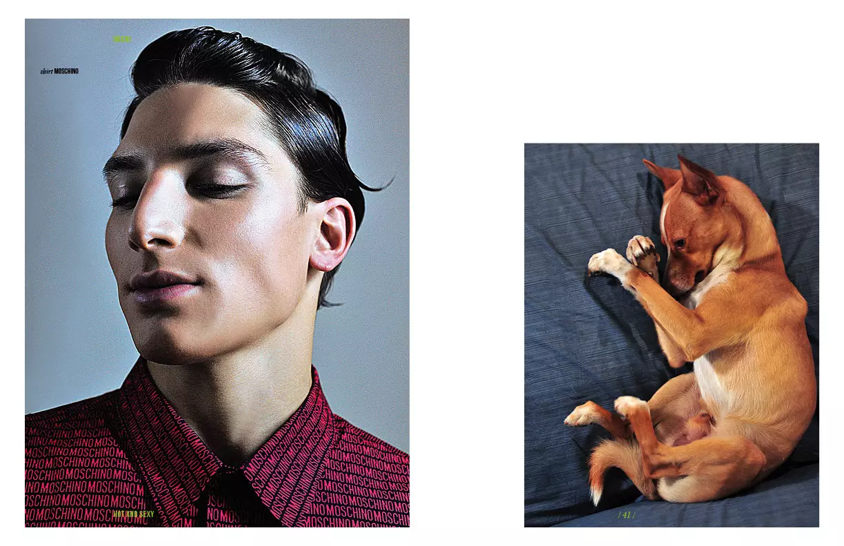 THE HOUSE for HACHI mag N°2 by Milan Módní fotograf Daniel Rodrigues styling od Paola Sfarry. Modely Burak K. Riccardo D a Josè T. ve společnosti Urban.