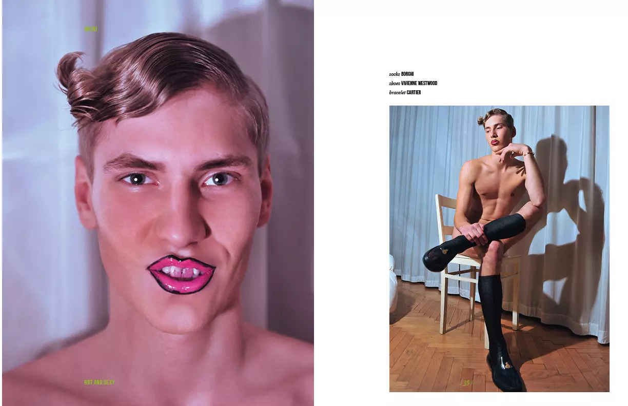 THE HOUSE for HACHI mag N°2 oleh Milan Fashion fotografer Daniel Rodrigues styling oleh Paolo Sfarra. Model Burak K. Riccardo D dan Jos T. di Urban.