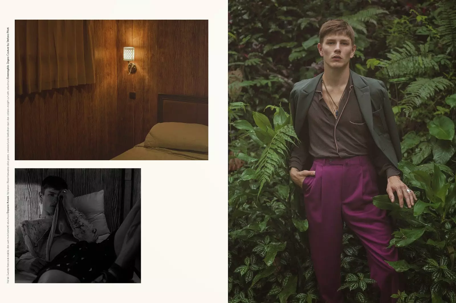 For Mænds Folio Special Anniversary Issue af Arseto Adiputra med Luke Worrall i hovedrollen.