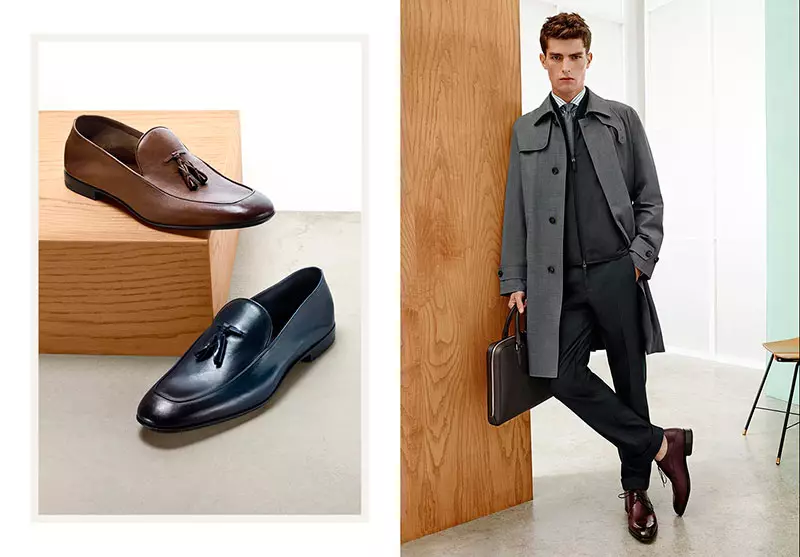 Бейресми жағдайда сыныптың тамаша жанасуы. Ermenegildo Zegna ұсынған S/S 2015 каталогын қараңыз.