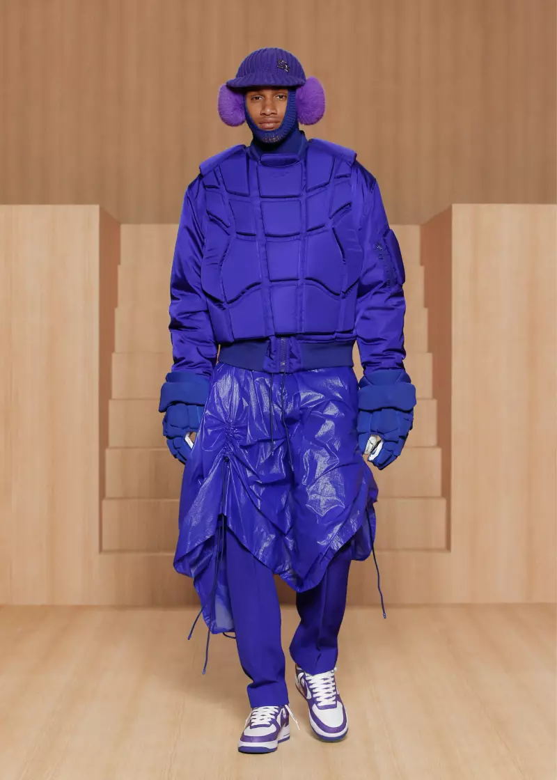 Louis Vuitton vīriešu apģērbi 2022. gada pavasara Parīzē 6622_21