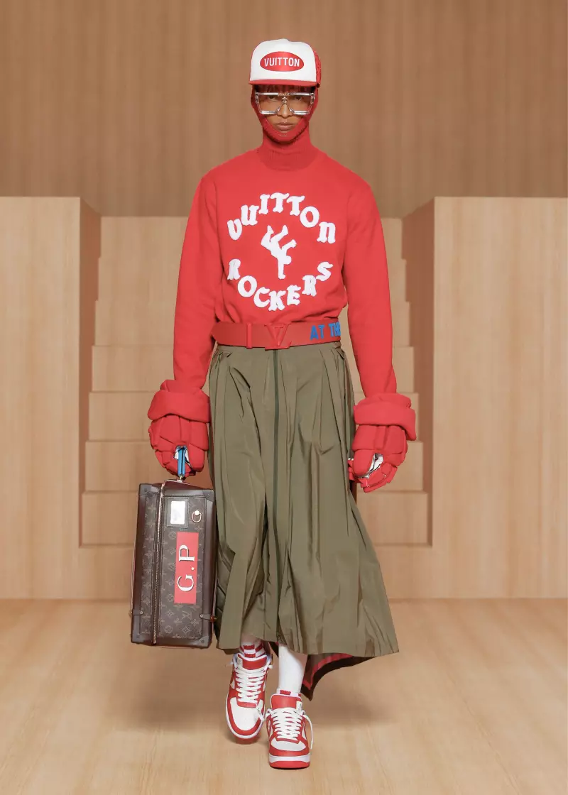 Louis Vuitton vīriešu apģērbi 2022. gada pavasara Parīzē 6622_9
