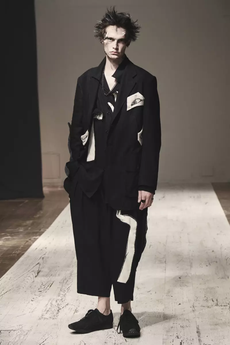 Yohji Yamamoto férfiruha 2022 tavaszán Párizs 6660_23