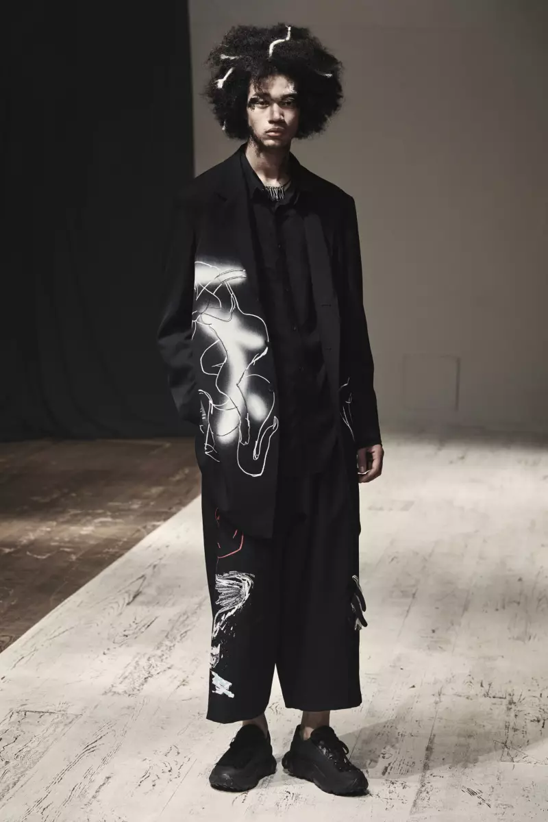 Yohji Yamamoto férfiruha 2022 tavaszán Párizs 6660_25