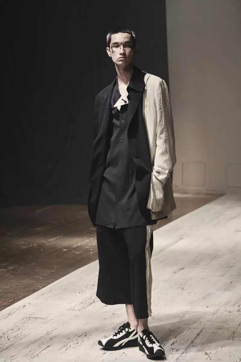 Gwisgoedd Menswear Yohji Yamamoto Gwanwyn 2022 Paris 6660_3