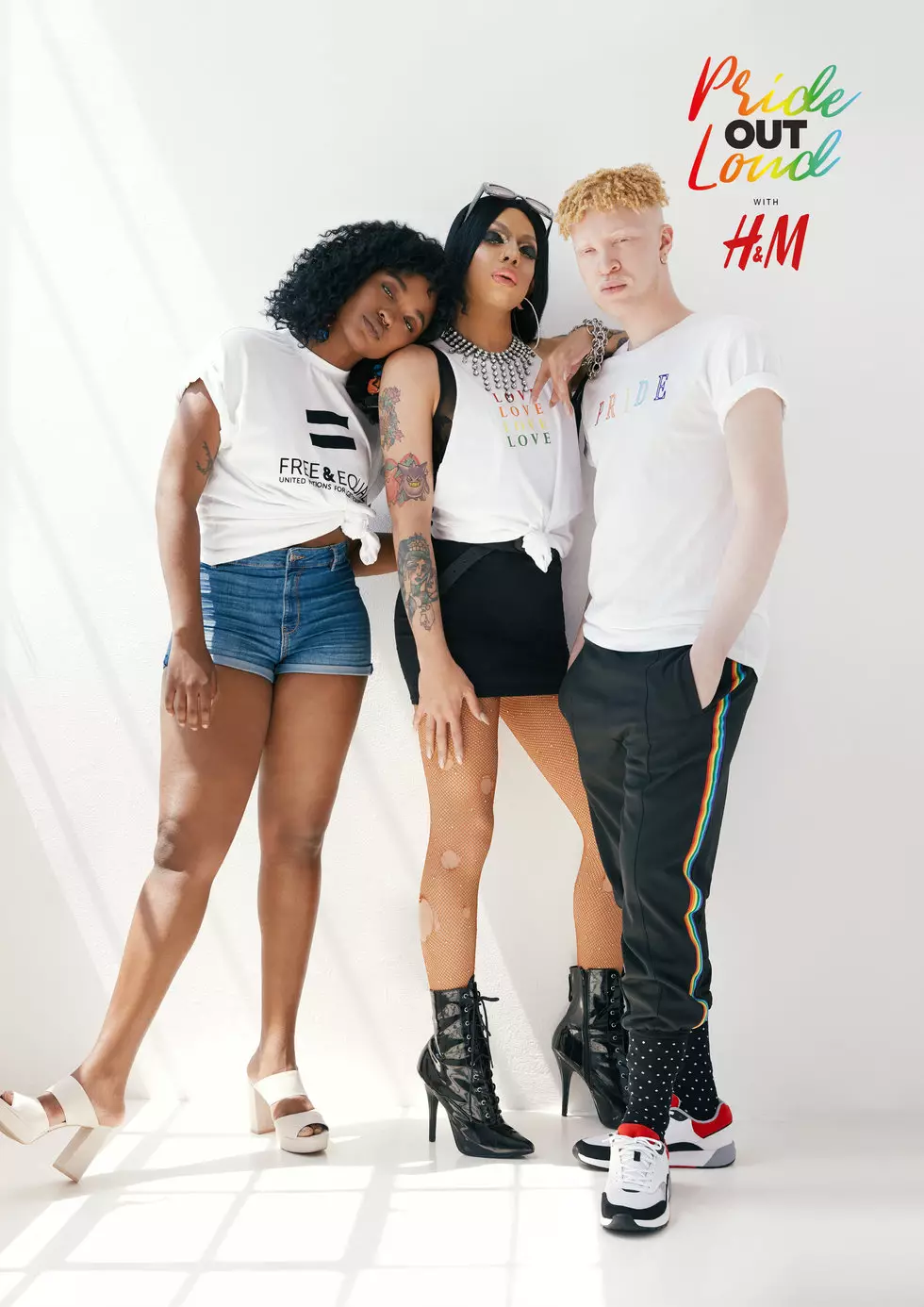 H&M, Kim Petras, Shaun Ross, Aja로 구성된 퍼스트 프라이드 컬렉션 출시