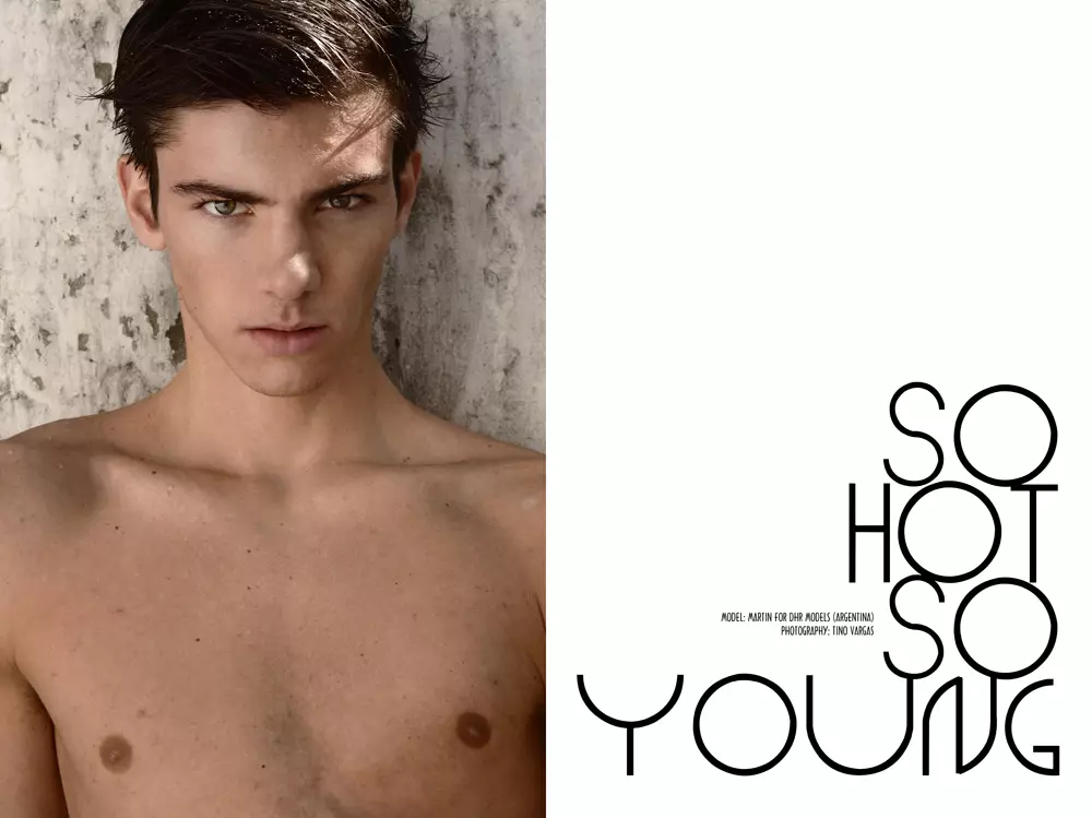 Tako vruće, tako mlado s novim djelom Tina Vargasa s argentinskom ljepotom Martinom iz DHR Models.