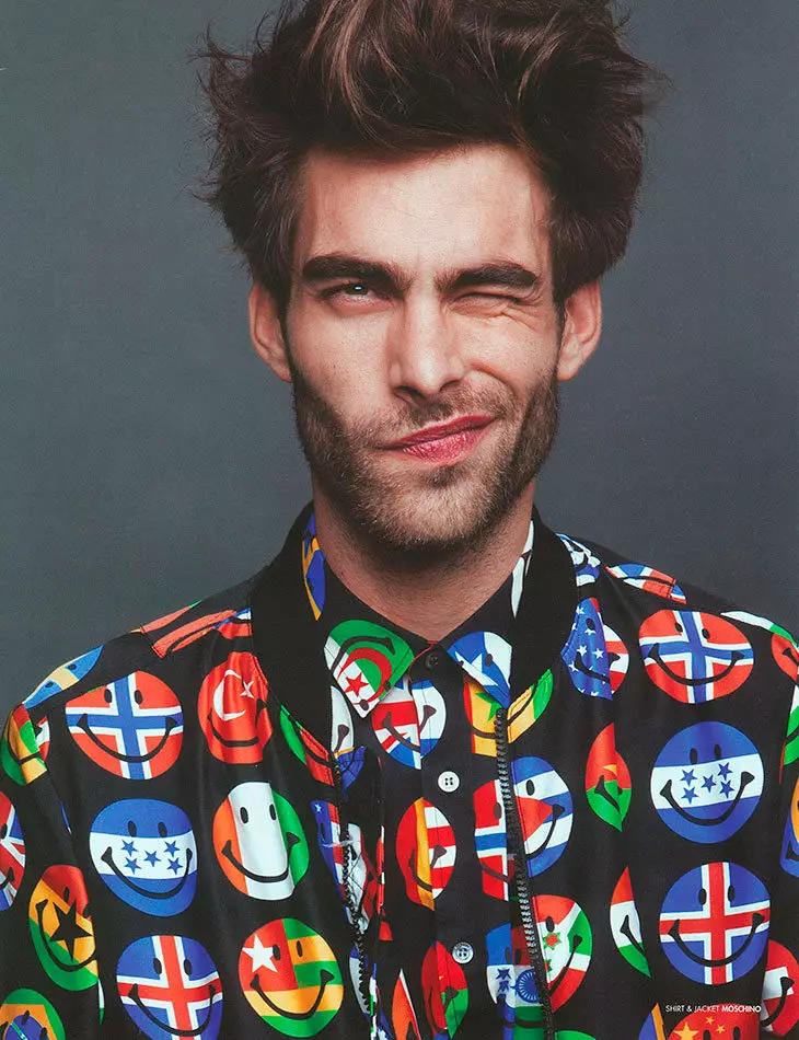 Jon Kortajarena direbut ku lensa Lawrence Thomas sarta outfitted ku Dean Hau, keur Spring / Summer 2015 coverstory majalah Katujuh Man.