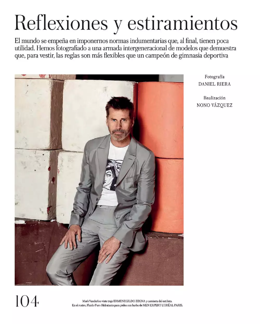 Trabaho ng photographer na si Daniel Riera para sa ICON El Pais Mayo 2016, na inistilo ni Nono Vázquez.