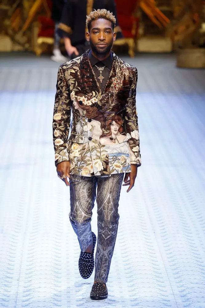 Lehlabula la Selemo la Dolce & Gabbana la 2019 Milan13