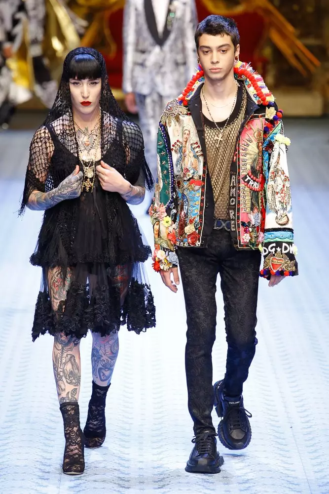 Lehlabula la Selemo la Dolce & Gabbana la 2019 Milan36