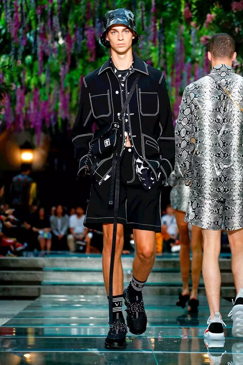 Versace Gizonezkoen Arropa 2019ko Udaberriko Udaberria Milan36