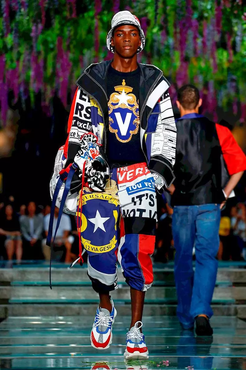 Versace Menswear Gwanwyn Haf 2019 Milan9