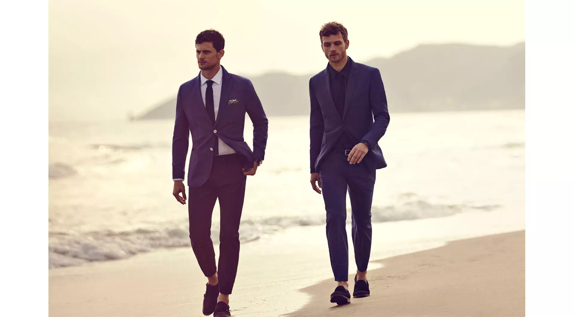 Vrhunska modela Garrett Neff in Benjamin Eidem, ki vodita novi moški lookbook Massimo Dutti za maj 2015.