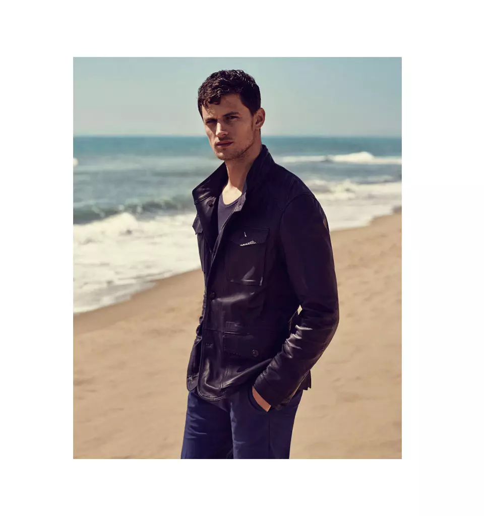 I top model Garrett Neff e Benjamin Eidem guidano il nuovo Lookbook Massimo Dutti Men maggio 2015.