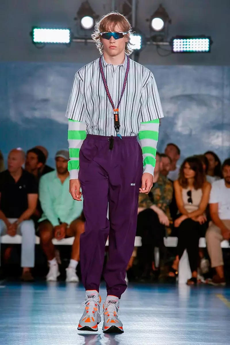 MSGM Menswear Caij Nplooj Ntoos Hlav 2019 Milan12