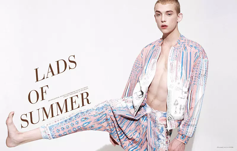 Elle Man Thailand na-egosi Lads of Summer nke Winter Vandenbrink gbara na Styled nke Bodo Ernle.