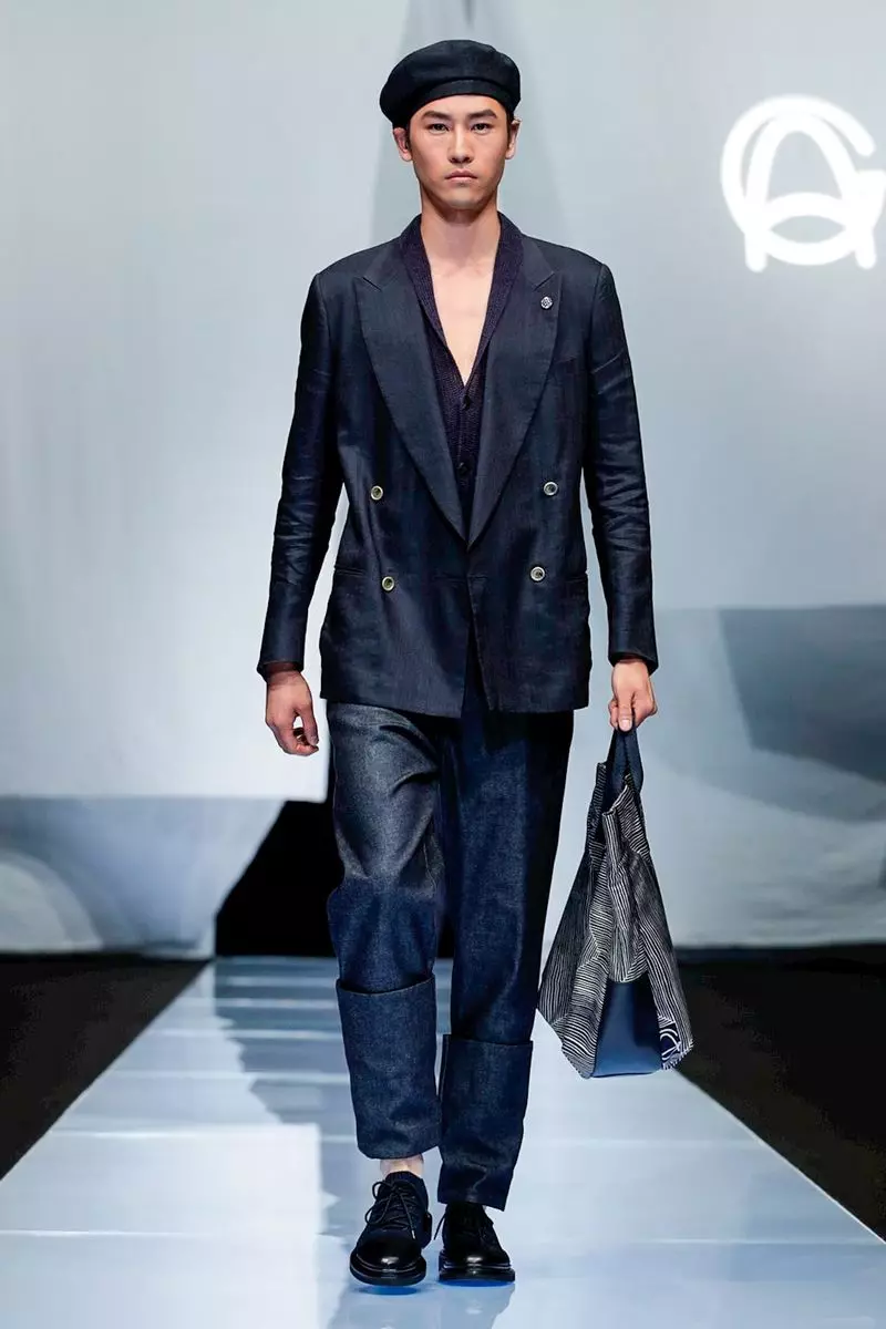 Giorgio Armani vīriešu apģērbi, pavasara vasara 2019, Milāna18