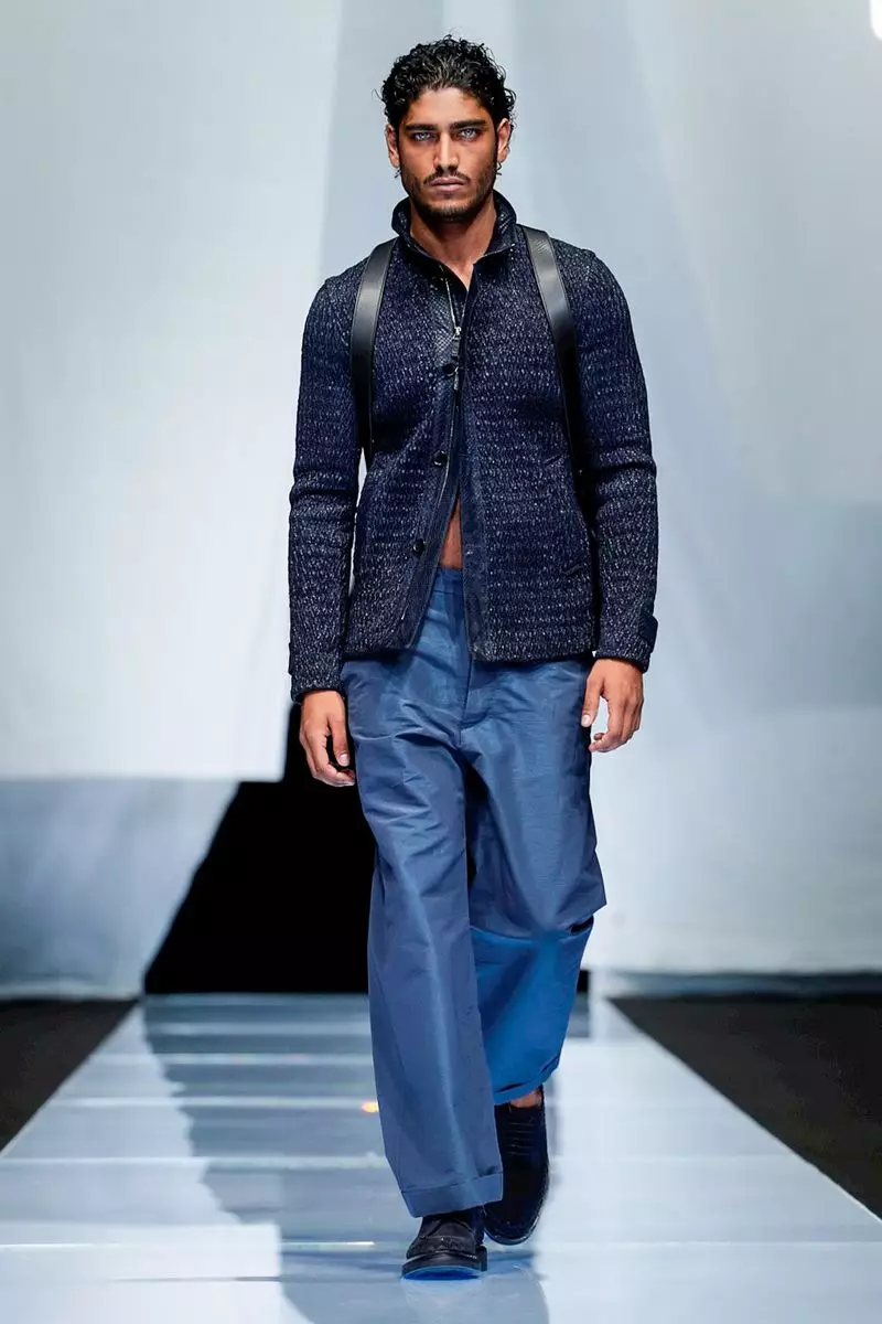 Akanjo lehilahy Giorgio Armani lohataona fahavaratra 2019 Milan23