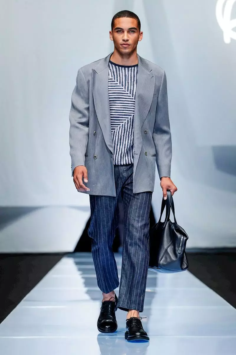 Giorgio Armani Moška oblačila pomlad poletje 2019 Milano29