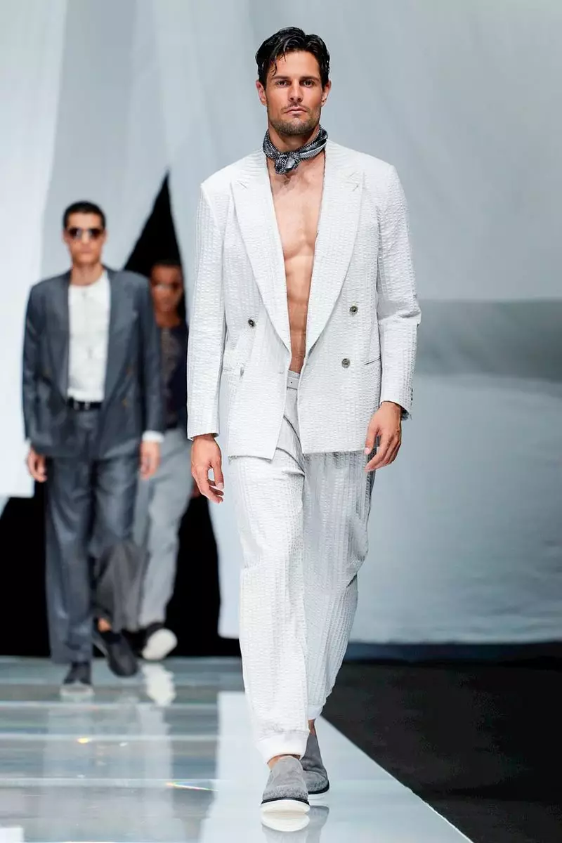 Moda masculina Giorgio Armani Primavera Verán 2019 Milán39