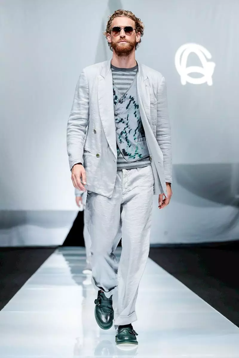 Pánské oblečení Giorgio Armani jaro léto 2019 Milán48