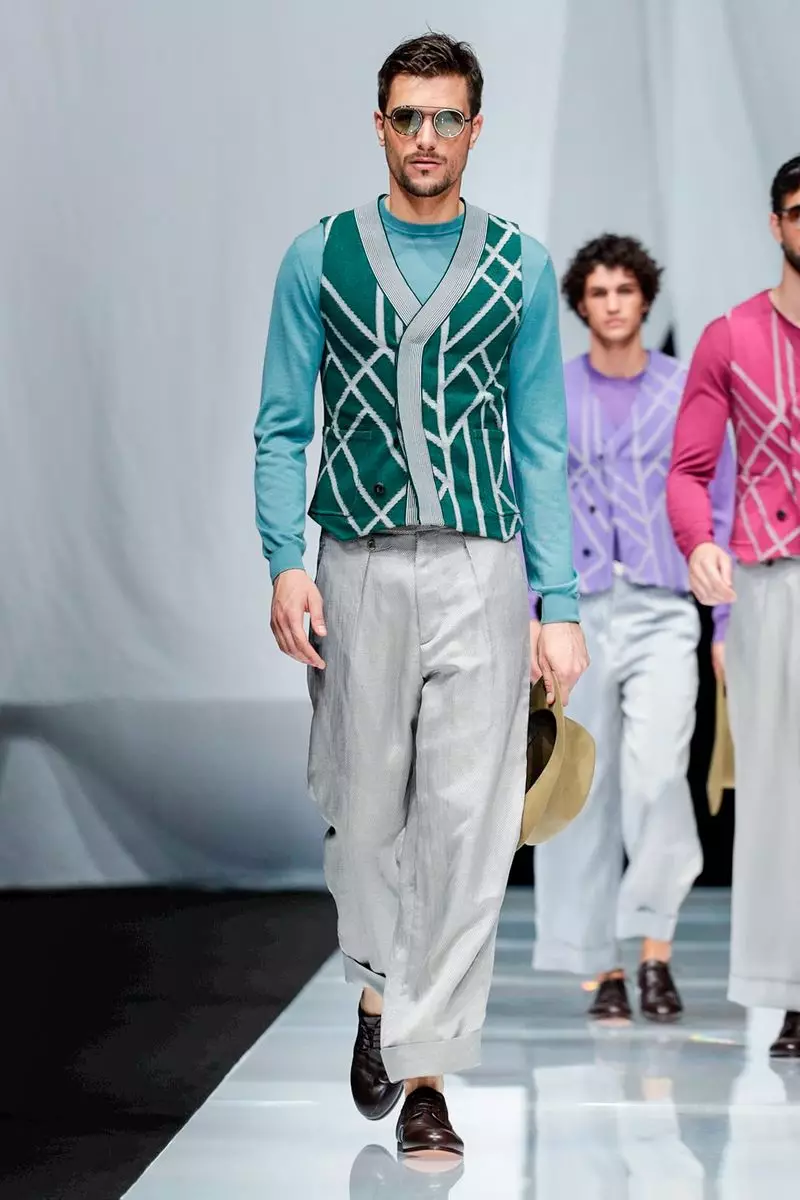 Giorgio Armani uwe ndị nwoke na-eyi oge opupu ihe ubi 2019 Milan53