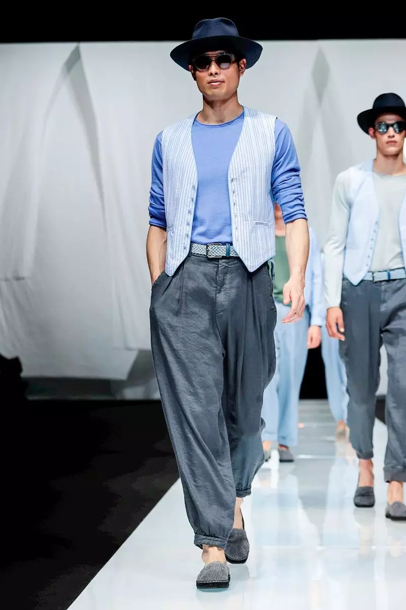 Giorgio Armani herrafatnaður vor sumar 2019 Milan58