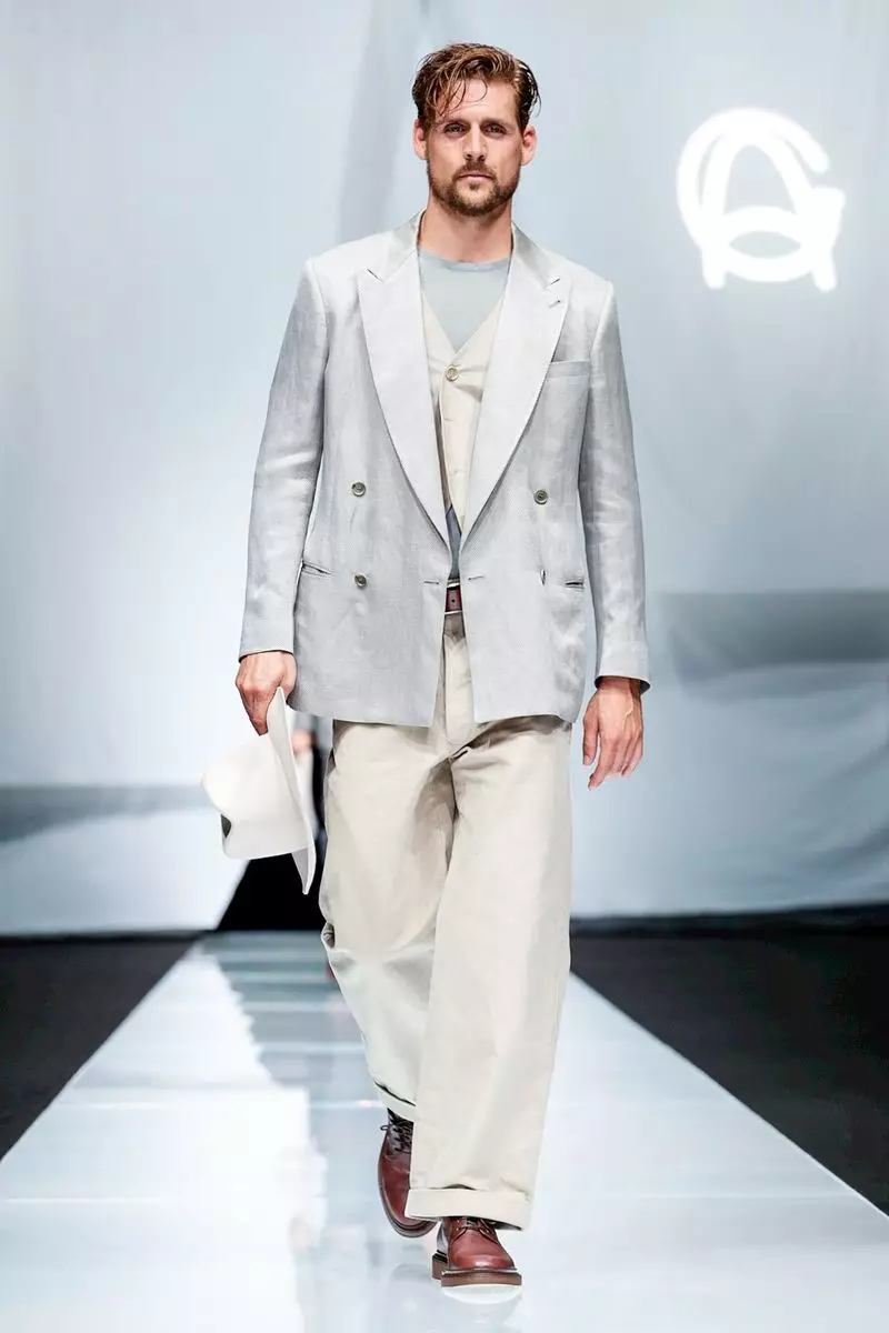 Moda masculina Giorgio Armani Primavera Verán 2019 Milán6